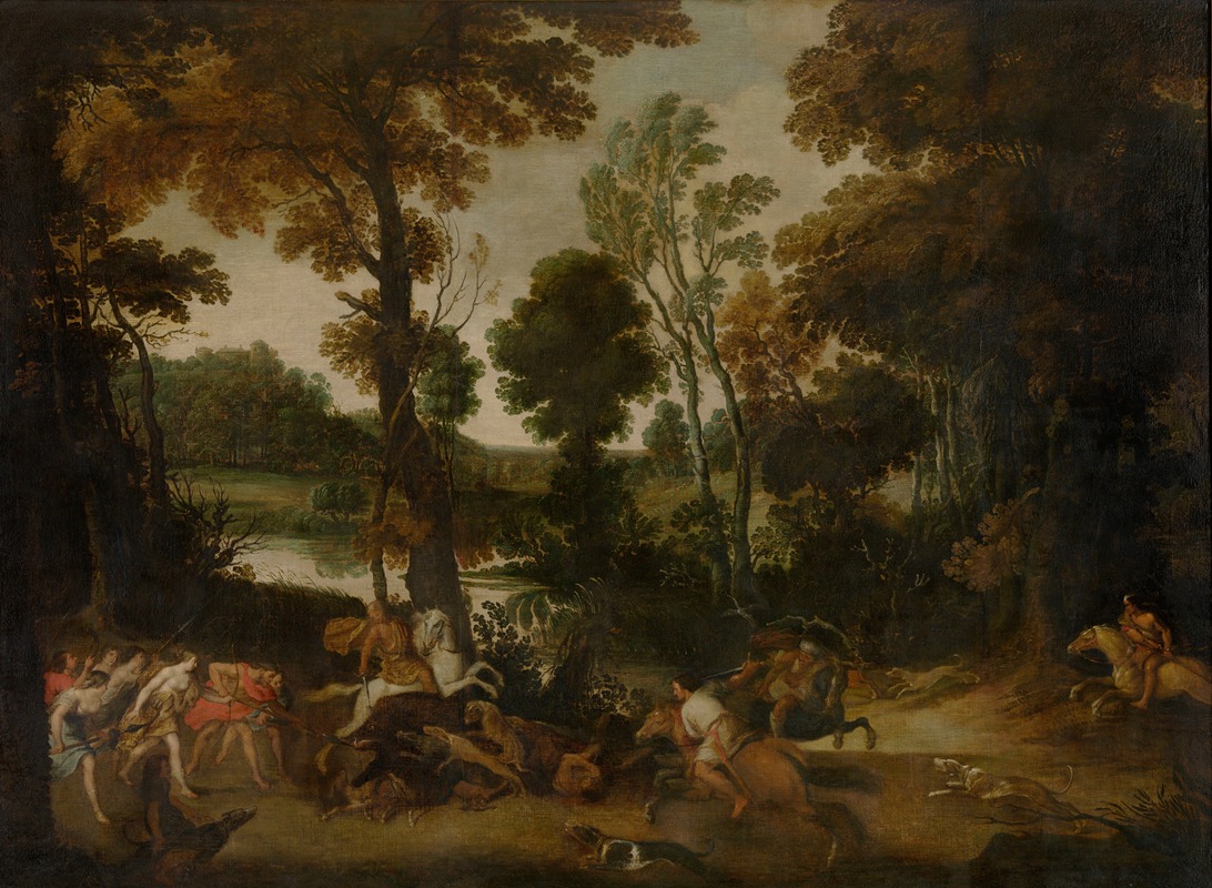 Jan Wildens - Landscape with the Hunt of Meleager and Atalante