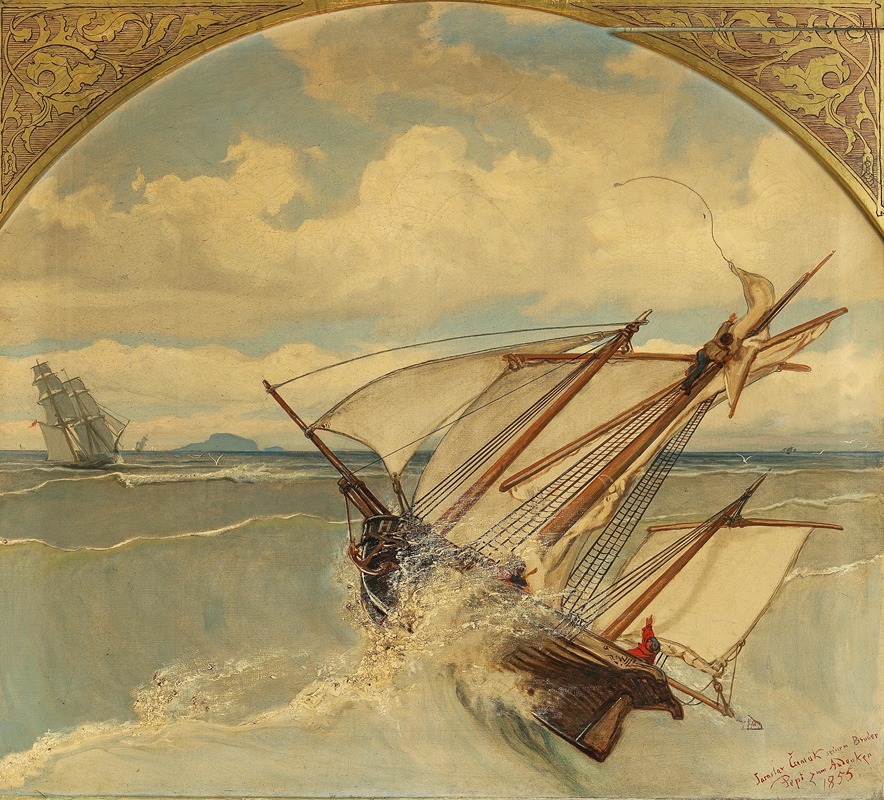 Jaroslav Cermak - Storm at sea