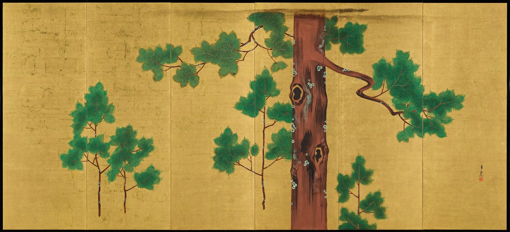 Suzuki Kiitsu - Hinoki Cypress Tree