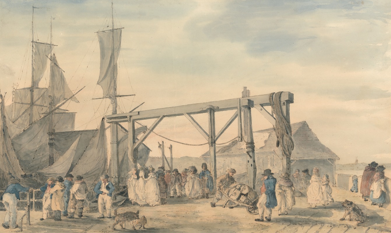Philip James de Loutherbourg - The Arrival of a Hoy at Margate