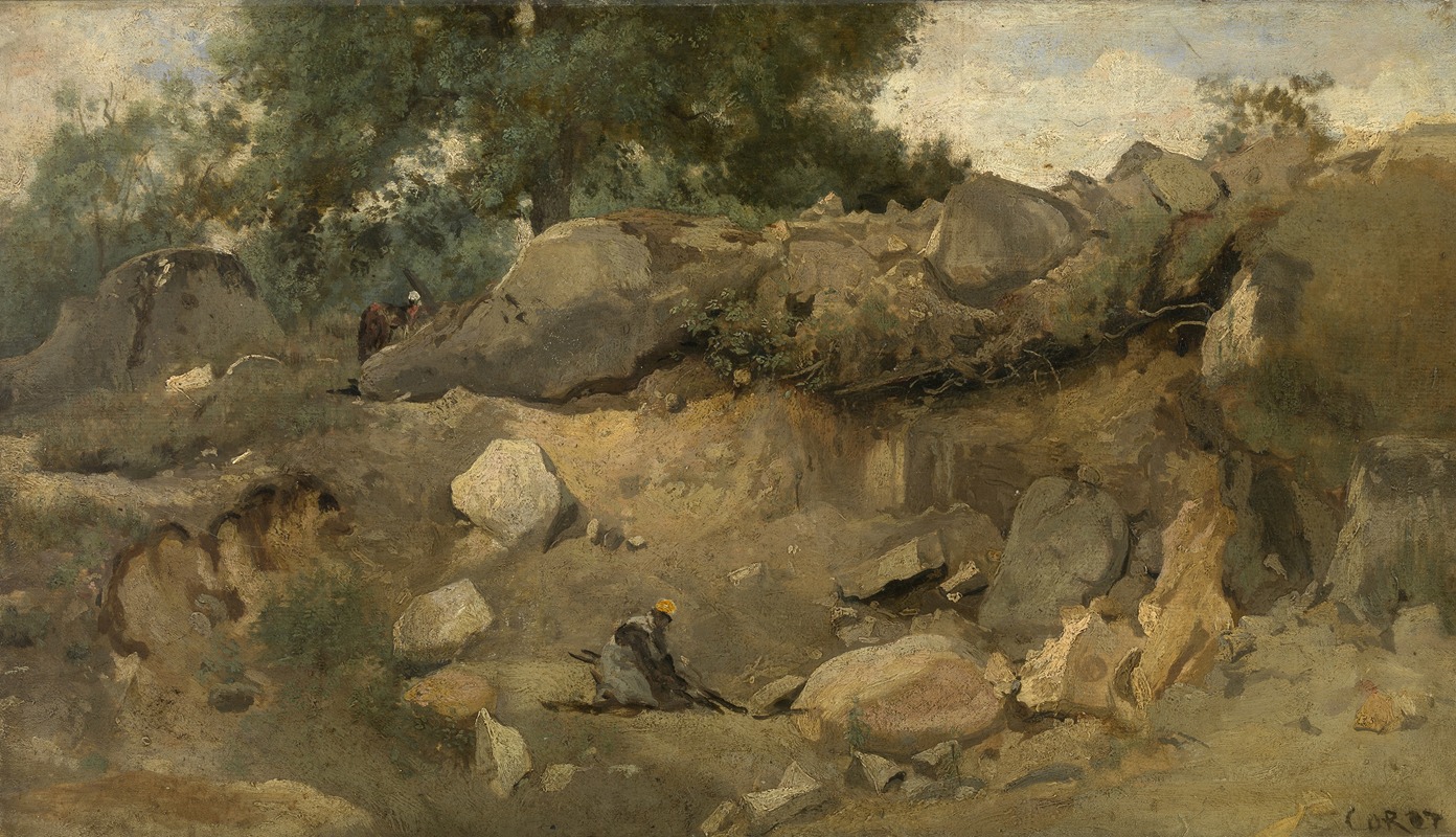 Jean-Baptiste-Camille Corot - The Quarry of Chaise-Marie at Fontainebleau