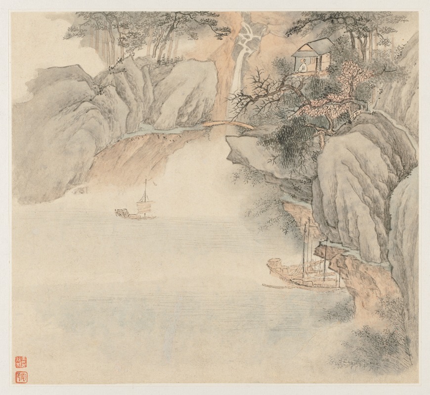 Wang Gai - Album of Landscapes; Leaf 4
