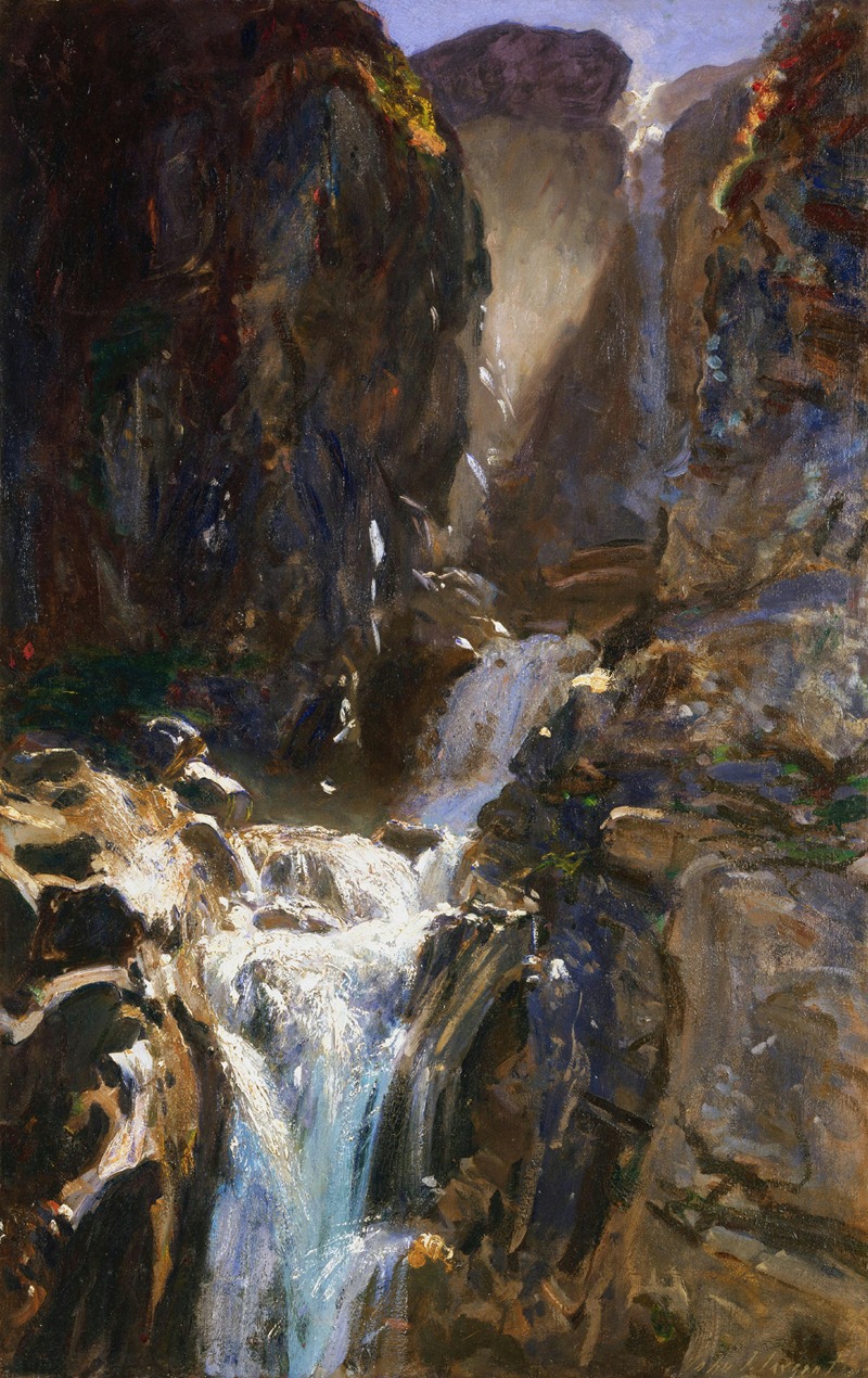 John Singer Sargent - A Waterfall