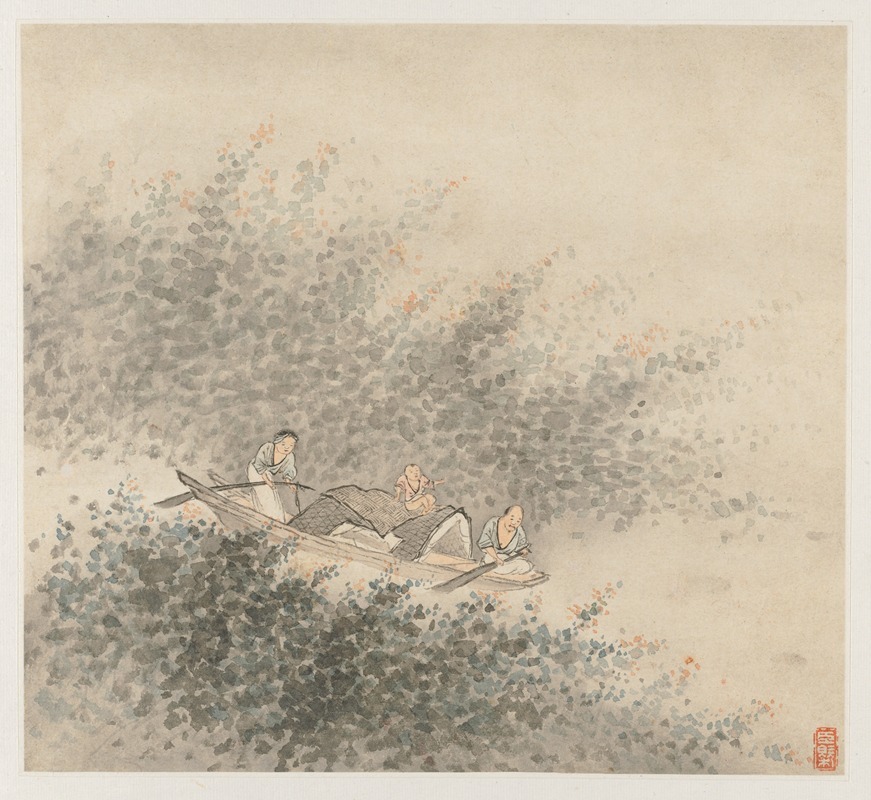 Wang Gai - Album of Landscapes; Leaf 6