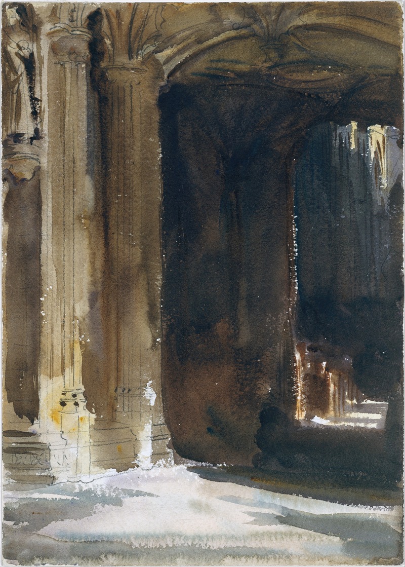John Singer Sargent - Cathedral Interior