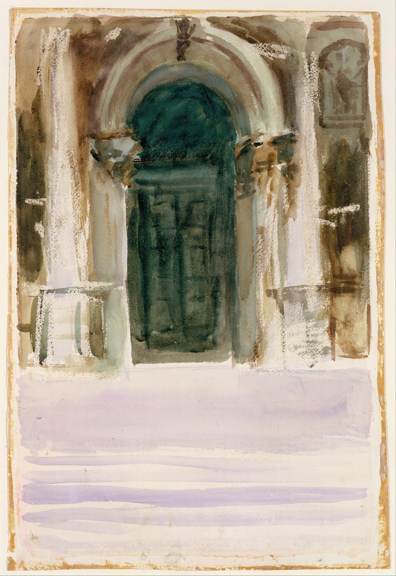 John Singer Sargent - Green Door, Santa Maria della Salute