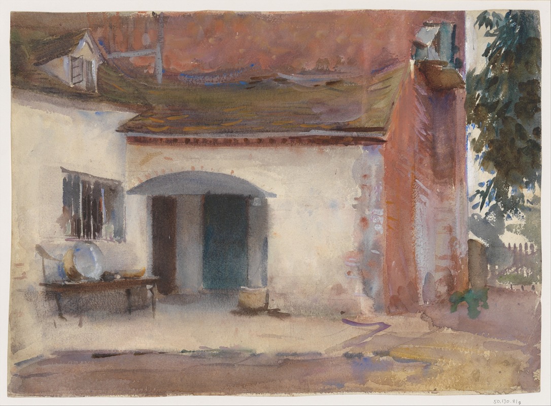 John Singer Sargent - House and Courtyard