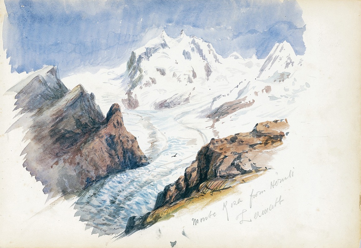 John Singer Sargent - Monte Rosa from Hornli, Zermatt