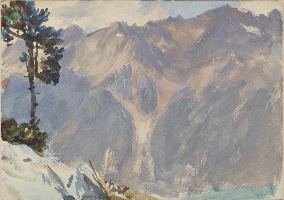 John Singer Sargent - Mountain Scene