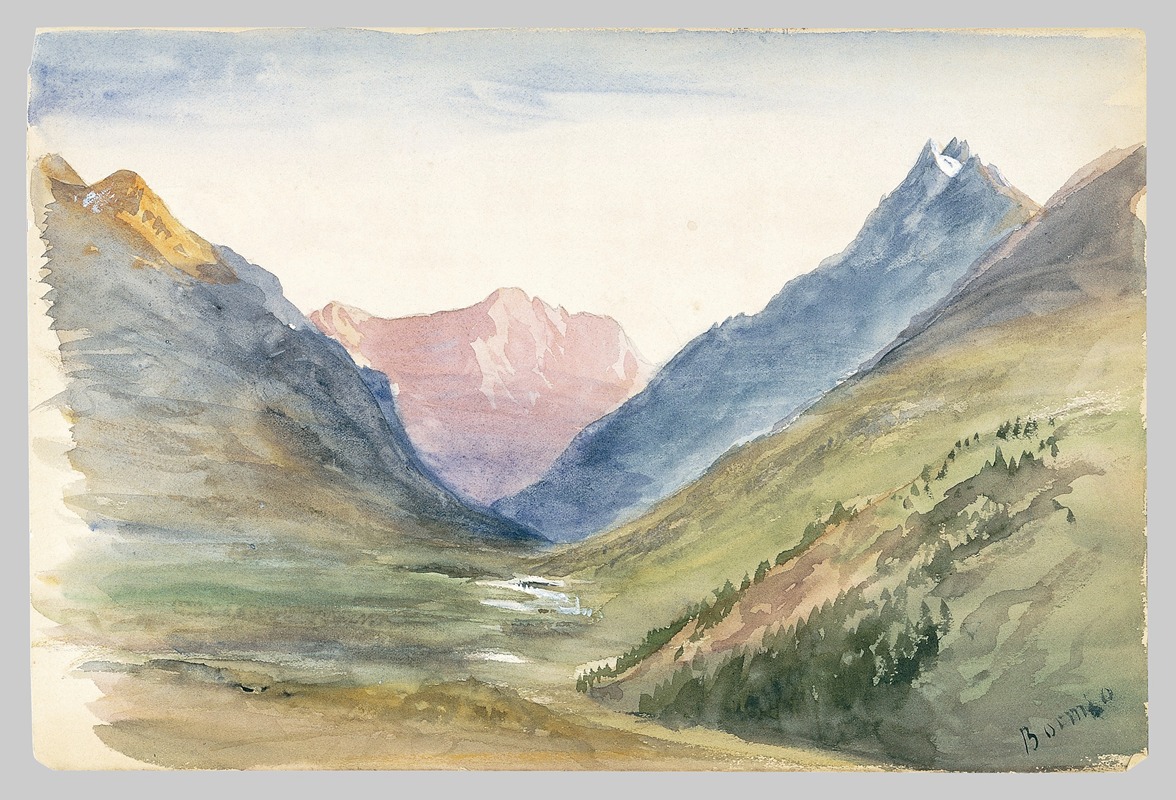 John Singer Sargent - Mountain View at Bormio
