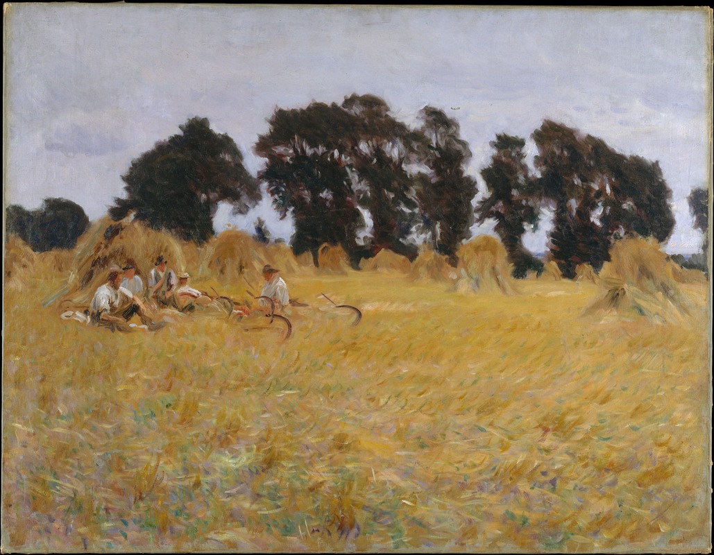 John Singer Sargent - Reapers Resting in a Wheat Field
