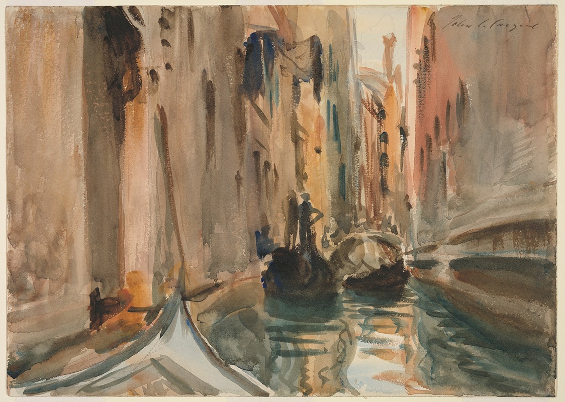John Singer Sargent - Rio di San Salvatore, Venice 