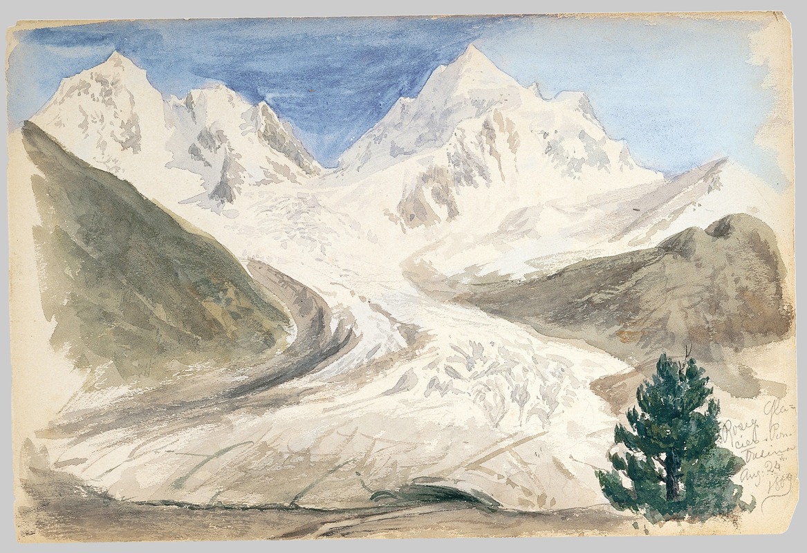 John Singer Sargent - Roseg Glacier, Pontresina