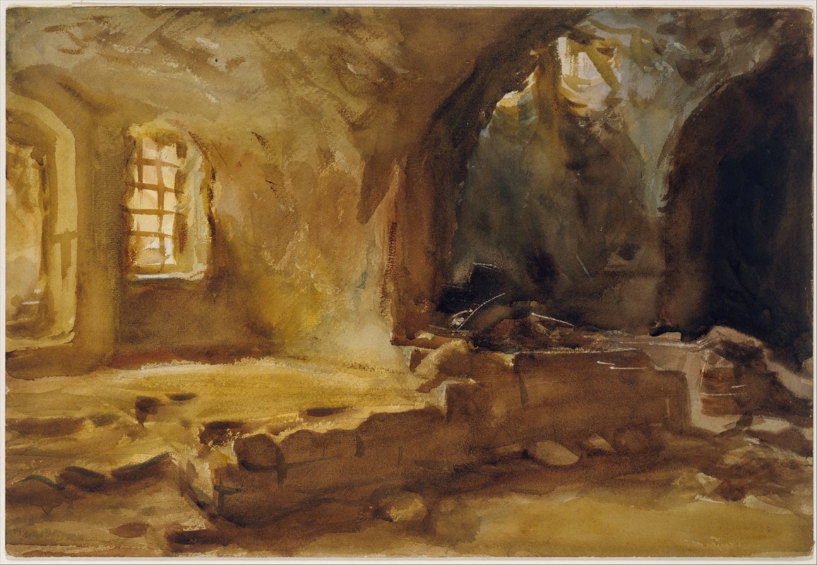 John Singer Sargent - Ruined Cellar—Arras