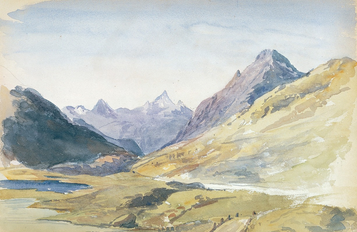 John Singer Sargent - Summit of Bernina Pass