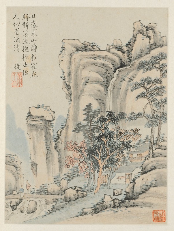 Xiao Yuncong - Album of Seasonal Landscapes, Leaf E (previous leaf 3)