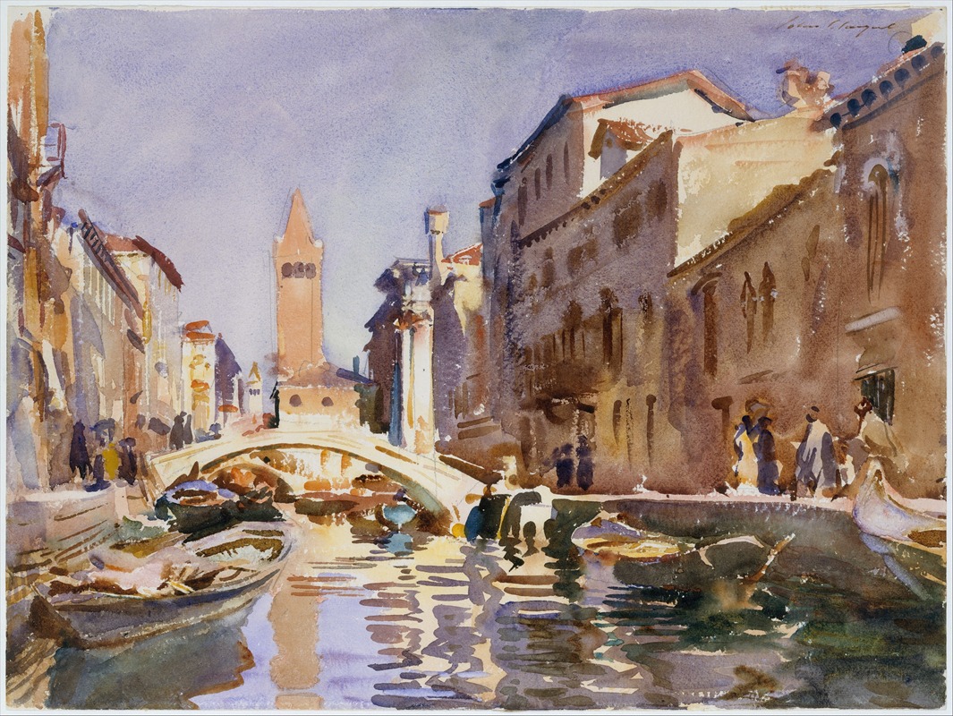 John Singer Sargent - Venetian Canal
