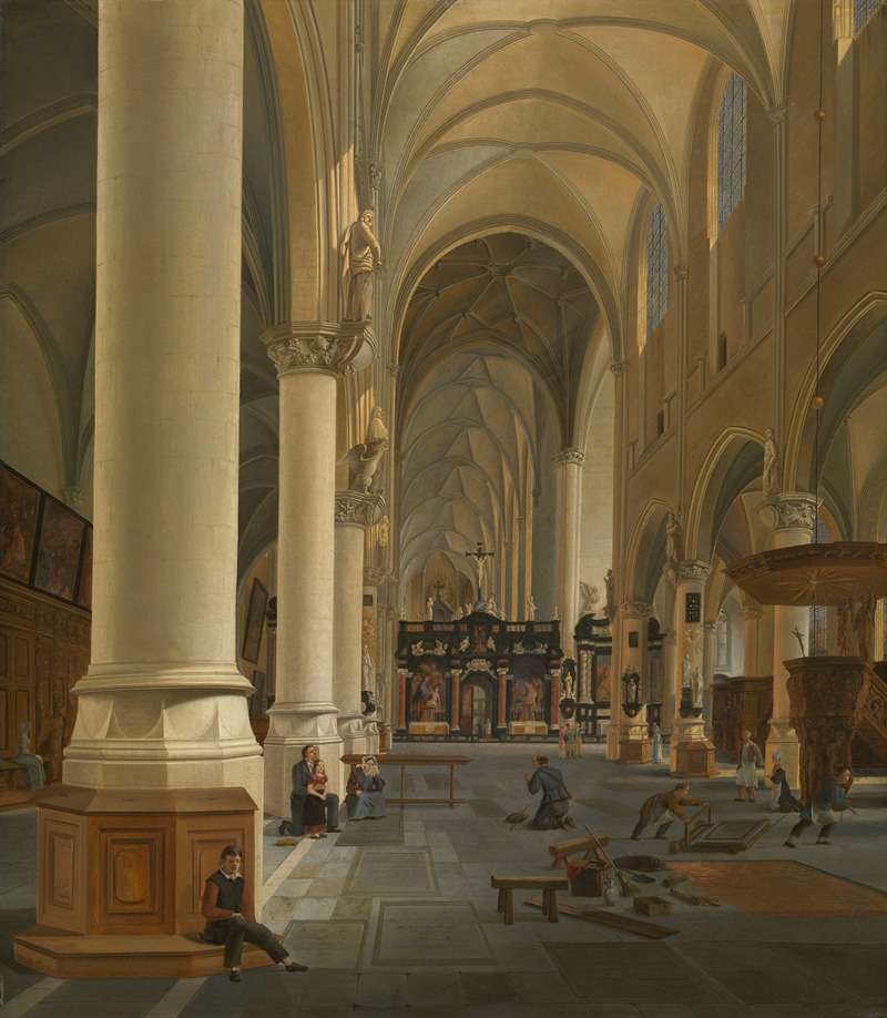 Joseph Chrétien Nicolié - Interior of St. Paul’s Church in Antwerp