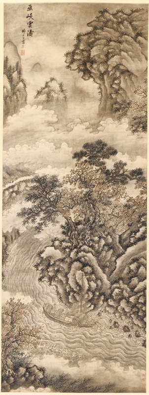 Xie Shichen - Clouds and Waves at the Wu Gorge