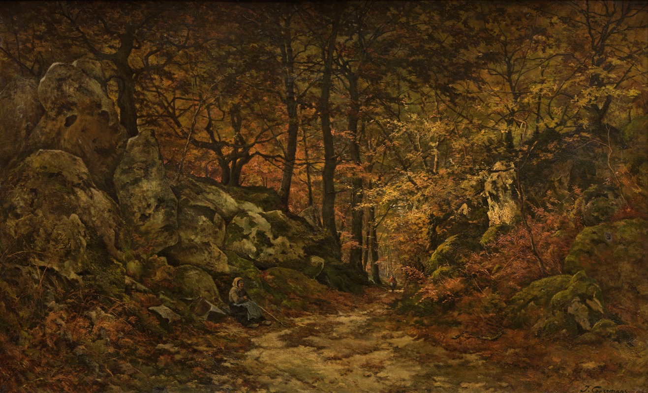 Joseph Théodore Coosemans - The Gorge aux Loups in Fontainebleau