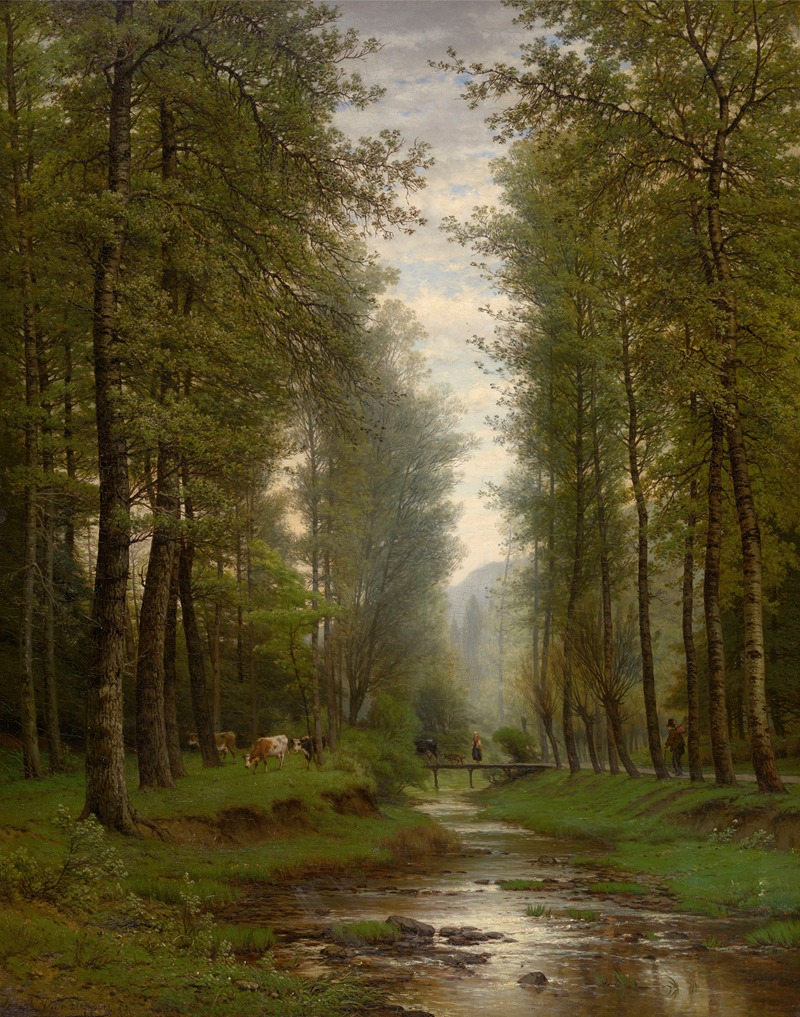 Joseph Van Luppen - Brook in the Forest
