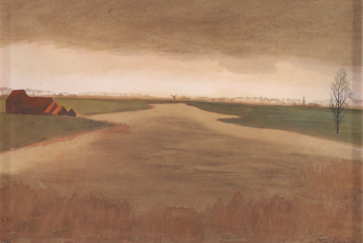Léon Spilliaert - Landschap – Keignaertkreek te Zandvoorde