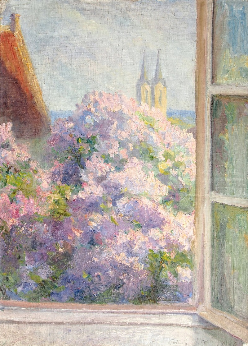 Lilly Walther - Vaade aknast Kaarli kirikule