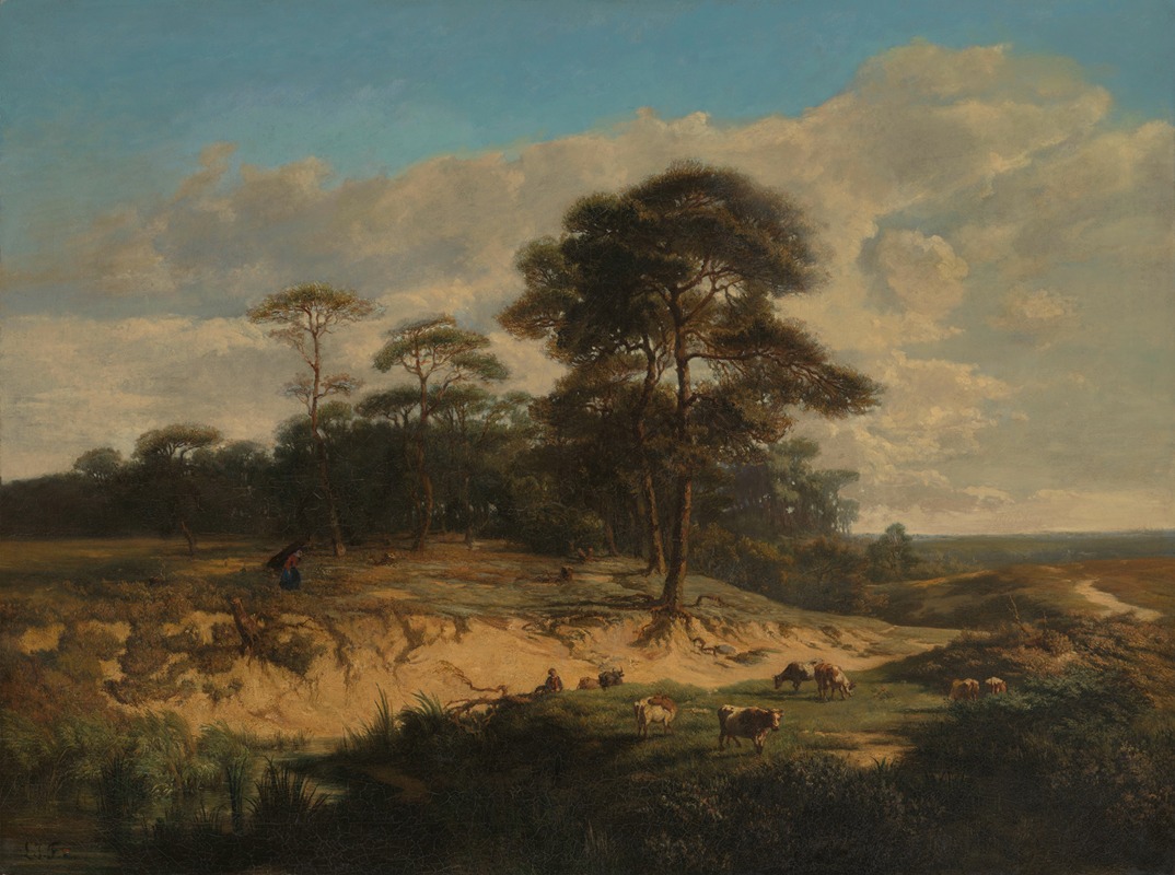 Lodewijk Juliaan Fuchs - Landscape near Kalmthout