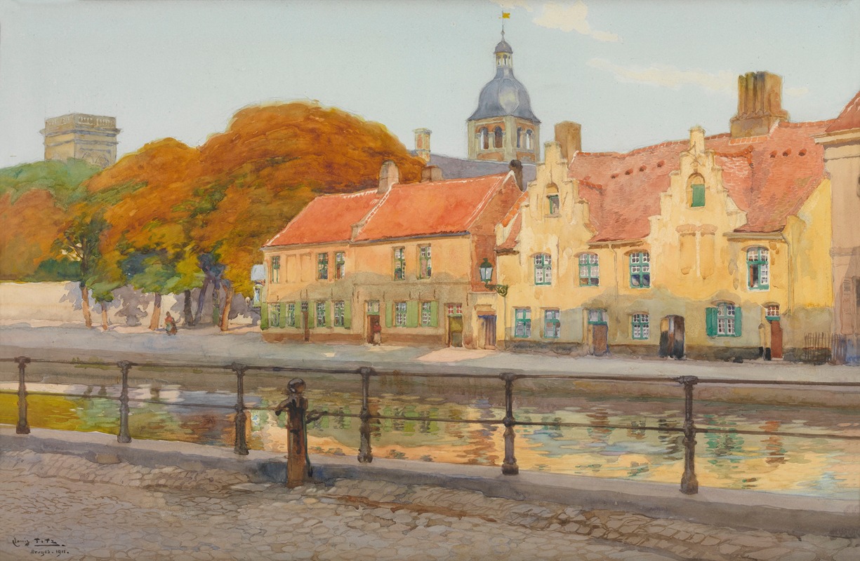 Louis Titz - Quay in Bruges