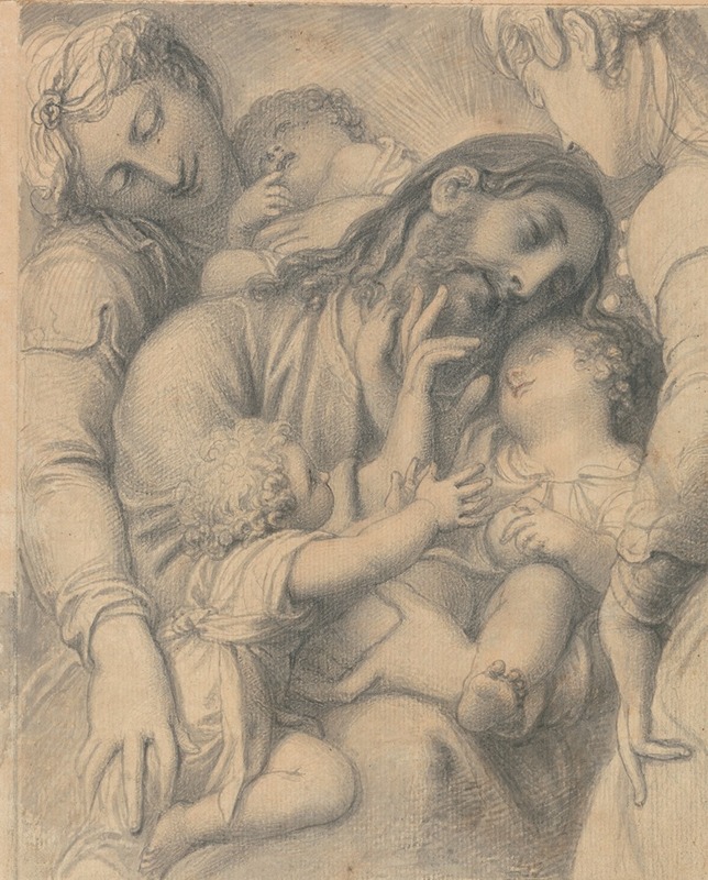 Richard Cosway - Christ Blessing Little Children