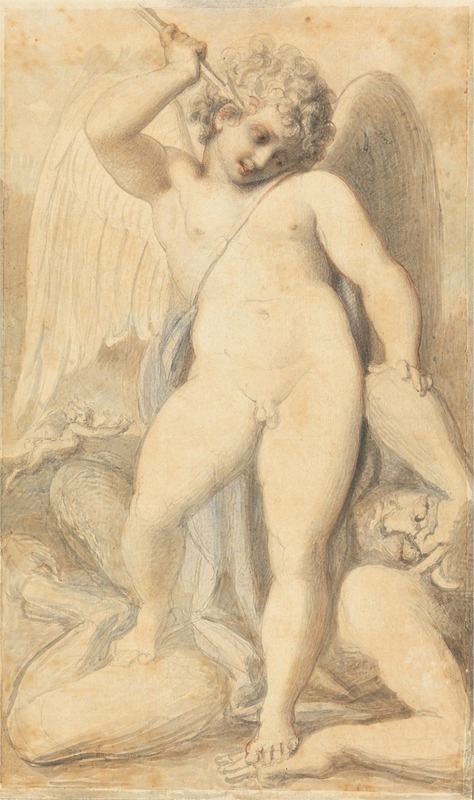 Richard Cosway - Cupid Overpowering a Satyr