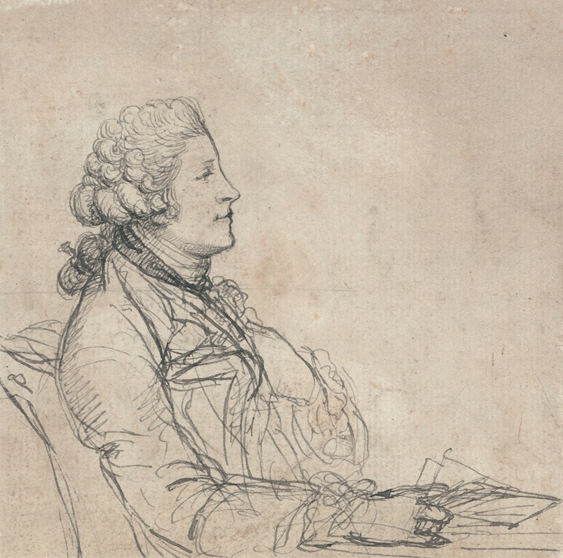 Richard Cosway - Profile Study of a Young Man