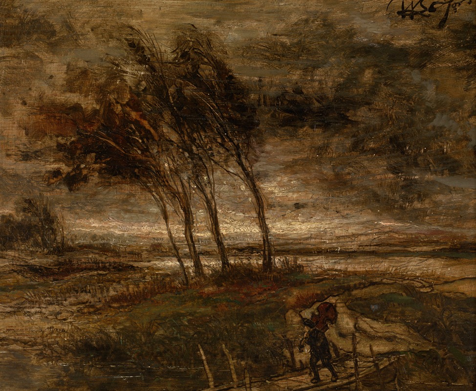 Willem Linnig the Younger - Storm Landscape