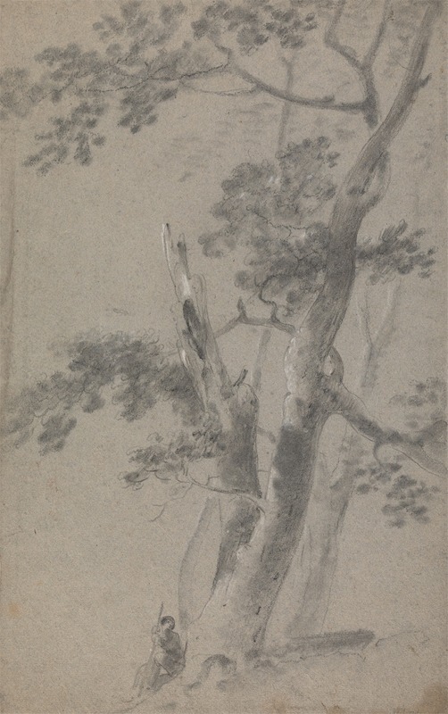 Richard Wilson - Shepherd Seated Under a Tree