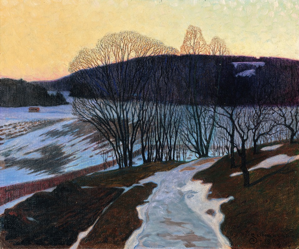 Arvid Werner Sundblad - Aprilafton; April evening