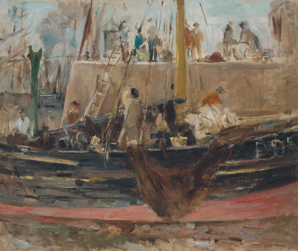 Berthe Morisot - Boats at quay