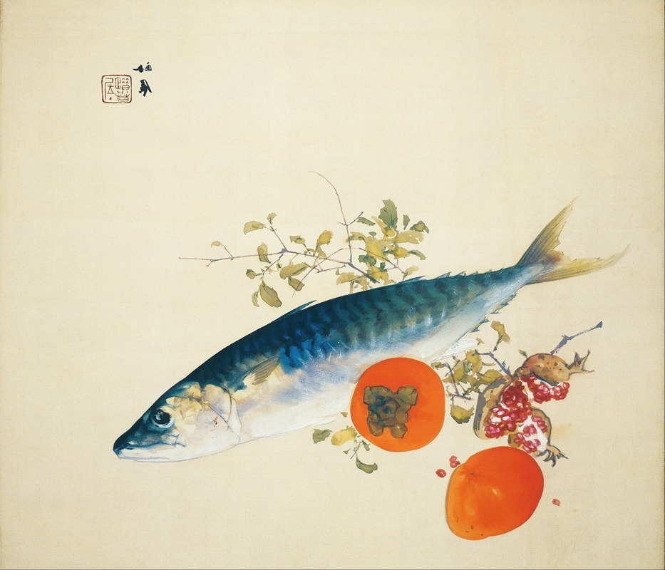 Takeuchi Seihō - Autumn Fattens Fish and Ripens Wild Fruits
