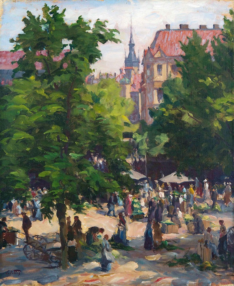 Charles Vetter - Der Viktualienmarkt in München