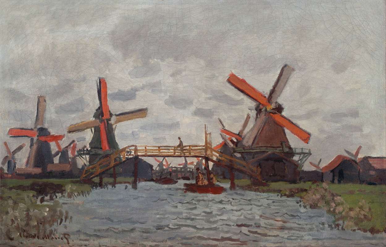 Claude Monet - Mills at Westzijderveld near Zaandam