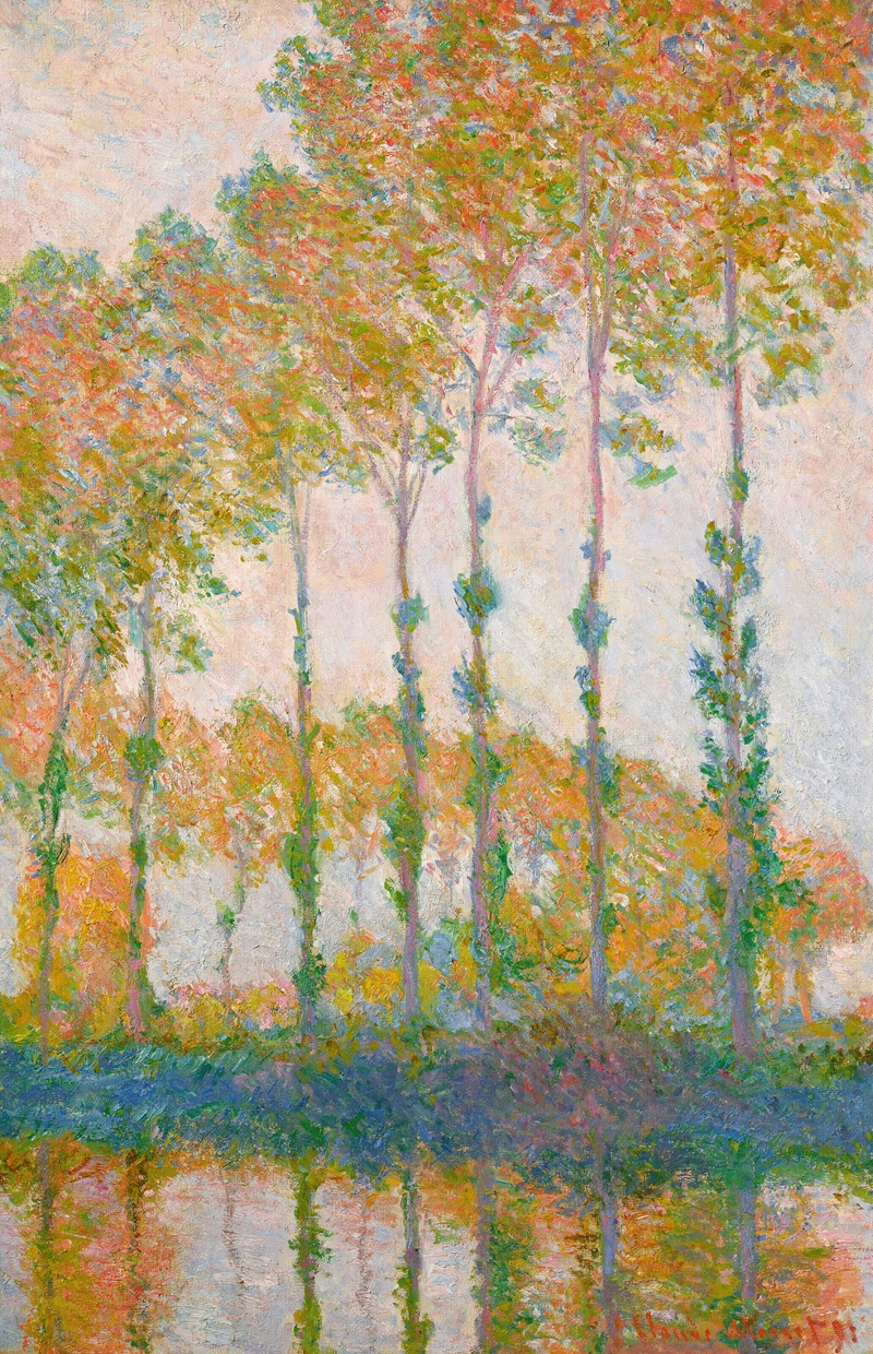 Claude Monet - Peupliers au bord de l’Epte, automne