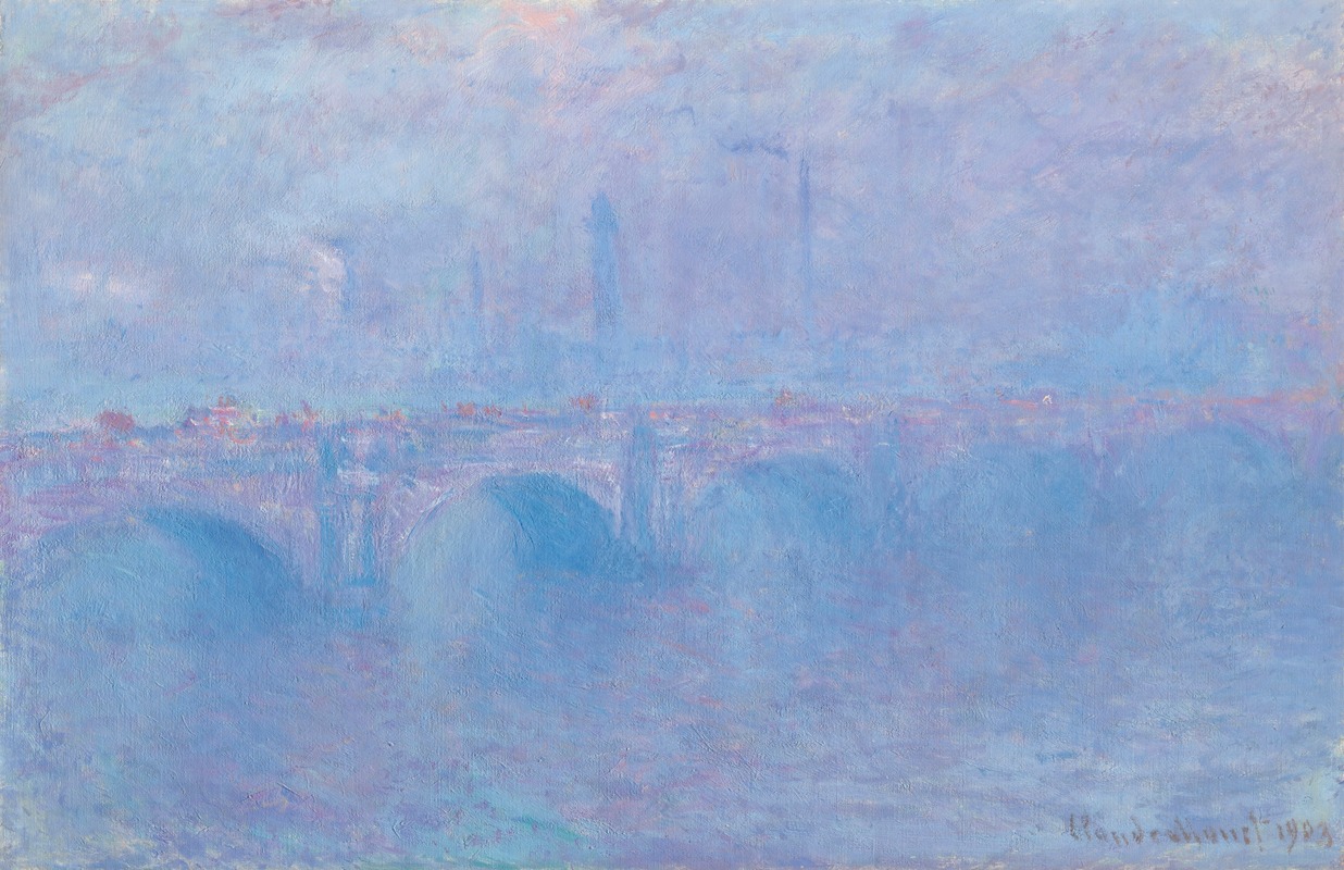 Claude Monet - Waterloo Bridge, effet de brouillard