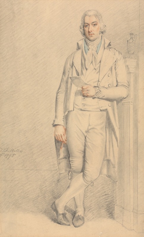 Samuel de Wilde - A Gentleman, full length, Holding a Paper and Pencil