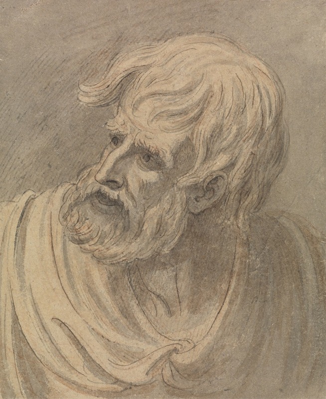 Samuel de Wilde - Head of a Man with a Beard Looking to the Left