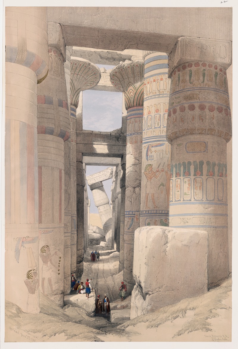 David Roberts - Karnac [Karnak]. Nov. 27, 1838.