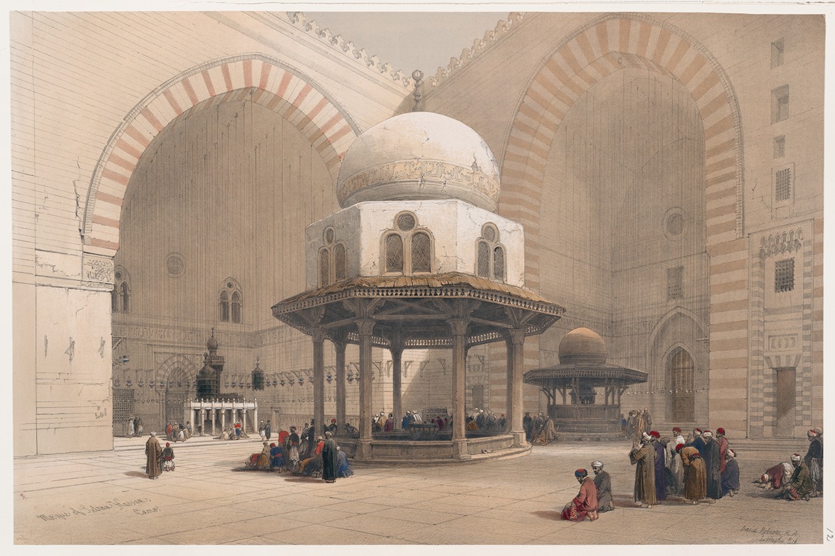 David Roberts - Mosque of Sultan Hassan, Cairo.