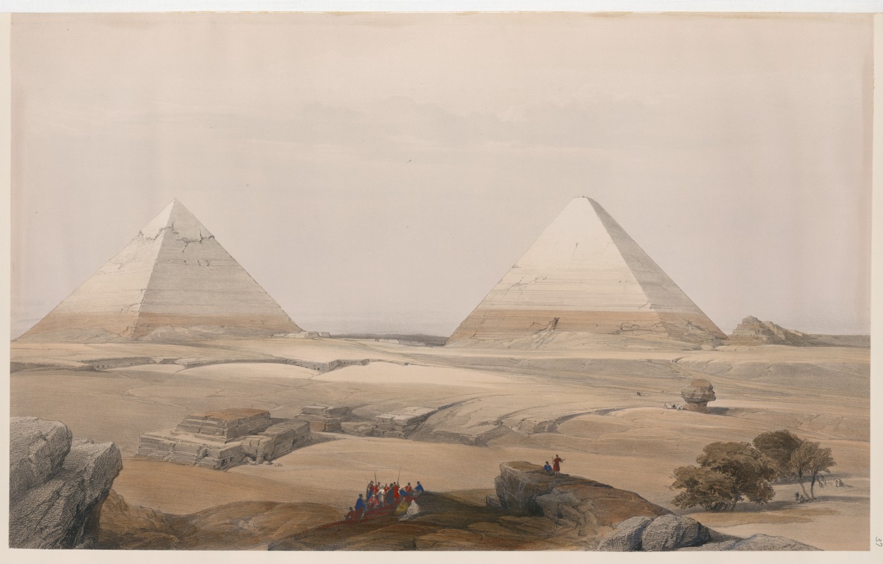 David Roberts - Pyramids of Geezeh [Giza].