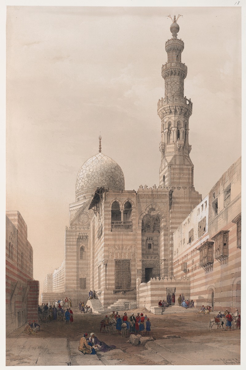 David Roberts - Tombs of the Khalifs [Caliphs], Cairo.
