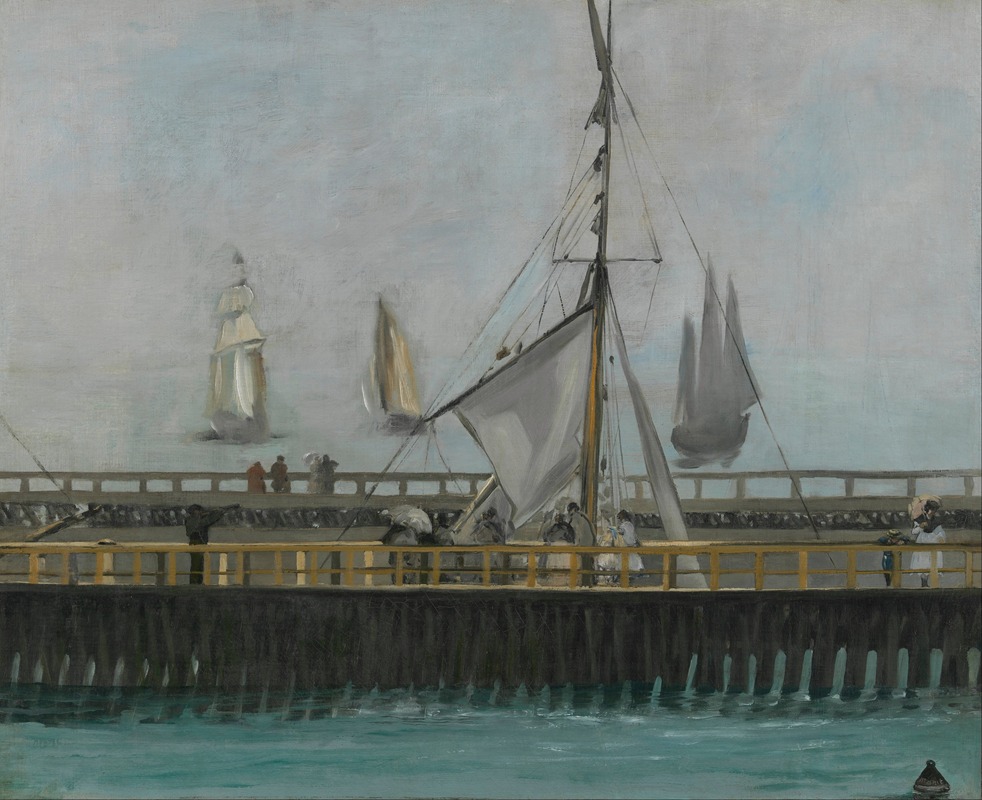 Édouard Manet - The jetty of Boulogne-sur-Mer