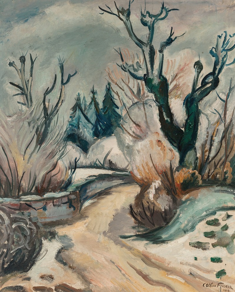 Emile Othon Friesz - Paysage sous la neige