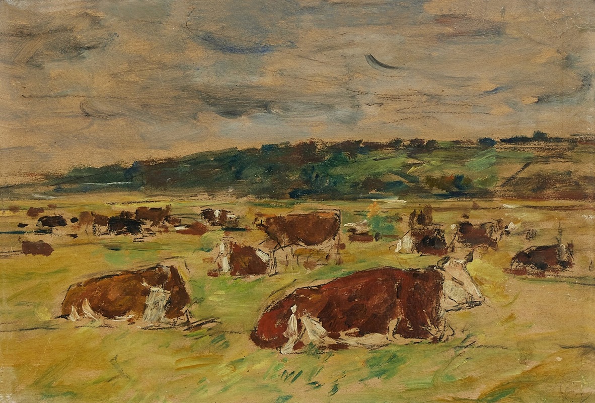 Eugène Boudin - Vaches au pâturage